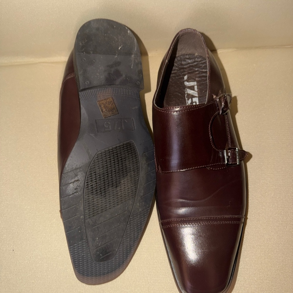 Jt5 Men's Dark Brown Double Monk Strap Oxfords View 2